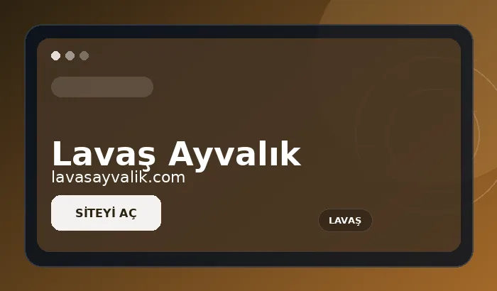 Lavaş Ayvalık web sitesi tanıtım görseli